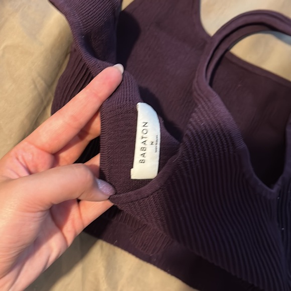 Babaton Sculpt Knit Square-neck Cropped Tank - Picture 4 of 4